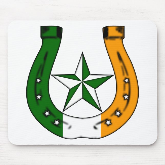 lucky irish horseshoe mouse pad (Front)