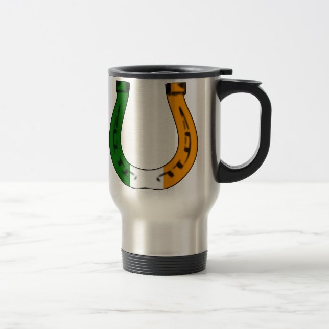 lucky irish horseshoe travel mug (Right)