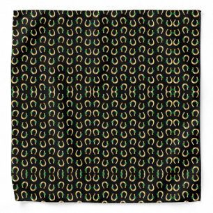 Lucky Irish Horseshoes Bandana