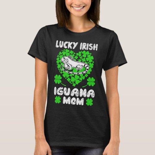 Lucky Irish Iguana Mom St Patricks Day Gift T_Shirt