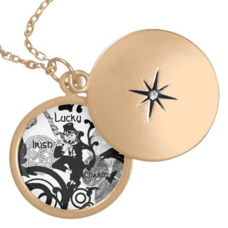 Lucky Irish Leprechaun Charm Necklace