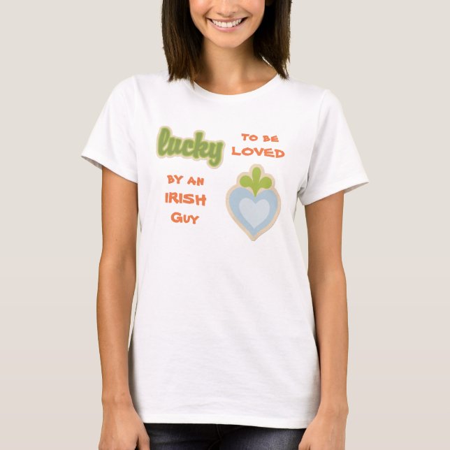 Lucky Irish Love Heart T-Shirt (Front)