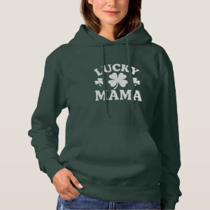 Lucky Irish Mama Matching Family St Patrick’s Day Hoodie