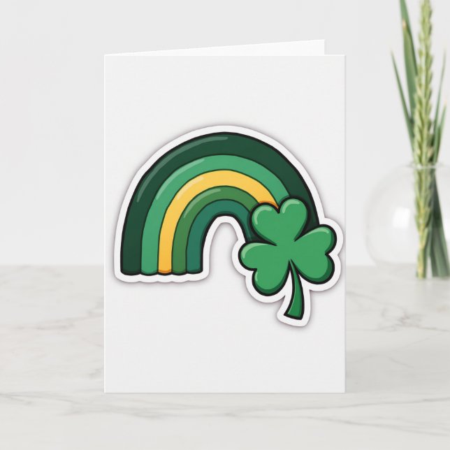 Lucky Irish Rainbow Card (Front)