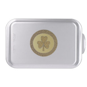 Lucky Irish Shamrock Gold Coin Cake Pan
