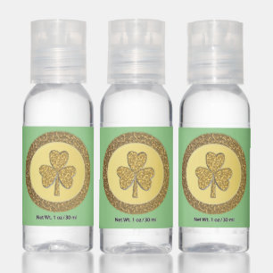 Lucky Irish Shamrock Gold Coin Hand Sanitizer