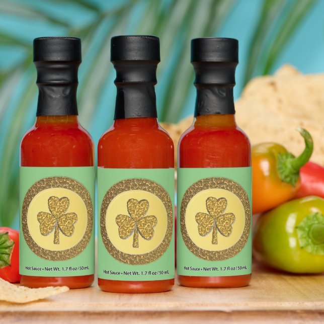 Lucky Irish Shamrock Gold Coin Hot Sauces (Multi)