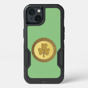 Lucky Irish Shamrock Gold Coin iPhone 13 Case