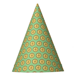 Lucky Irish Shamrock Gold Coin Party Hat
