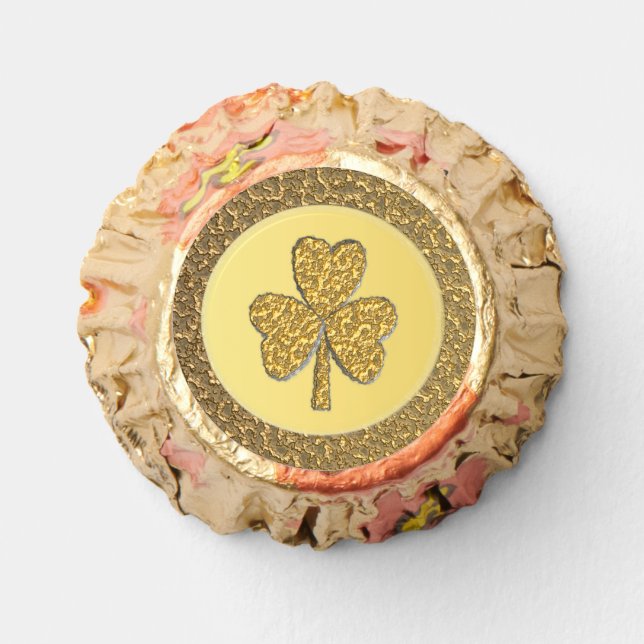 Lucky Irish Shamrock Gold Coin Reese's Peanut Butter Cups (Front)