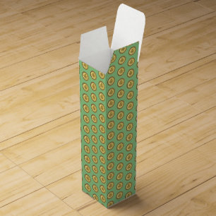 Lucky Irish Shamrock Gold Coin Wine Box