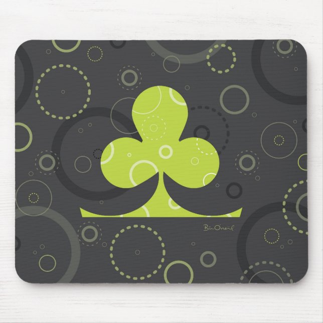 Lucky Irish Shamrock Mousepad (Front)