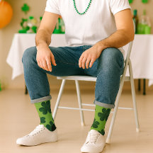 Lucky Irish Shamrock Pattern St Patrick's Day 