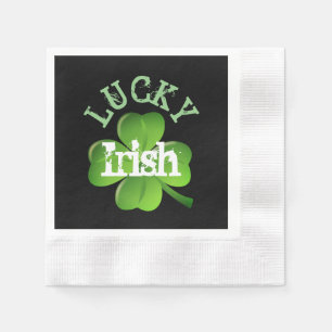 Lucky Irish Shamrock St Patricks Party Napkins