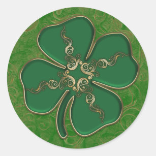 Lucky Irish Shamrock Stickers