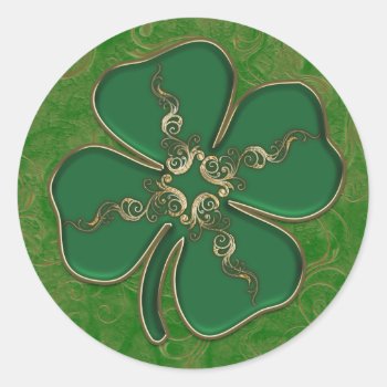 Lucky Irish Shamrock Stickers by Specialeetees at Zazzle