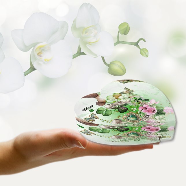 Lucky Irish Shamrocks & Butterflies Paperweight (Creator Uploaded)