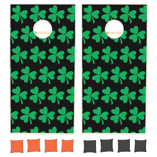 Lucky Irish Shamrocks Cornhole Set (Set)