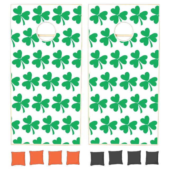 Lucky Irish Shamrocks Cornhole Set (Set)