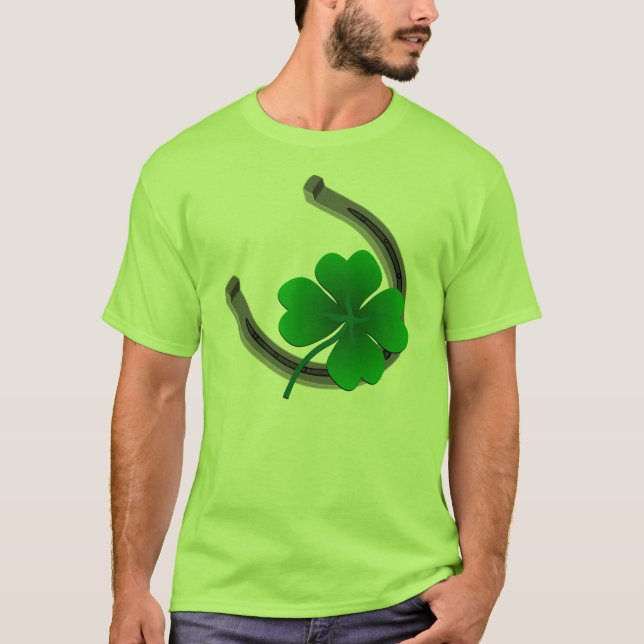 Lucky Irish Shirt St Patrick's T-shirt Lucky Shirt (Front)