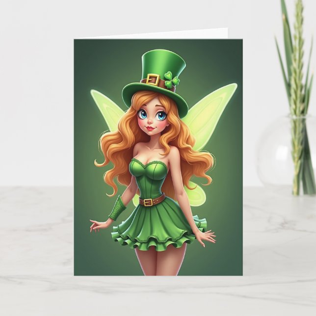 Lucky Irish Sprite Art Card (Front)