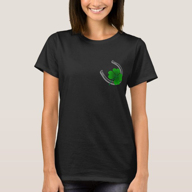 Lucky Irish Women's Shirt St. Patrick's Lady Shirt (Front)