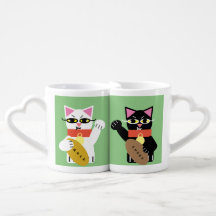 Lucky Japanese cat Lovers' mug