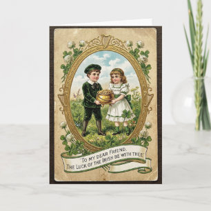 Lucky Kids Vintage Style Card