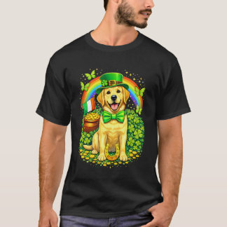 Lucky Labrador Retriever St Patricku2019s Day Rain T-Shirt