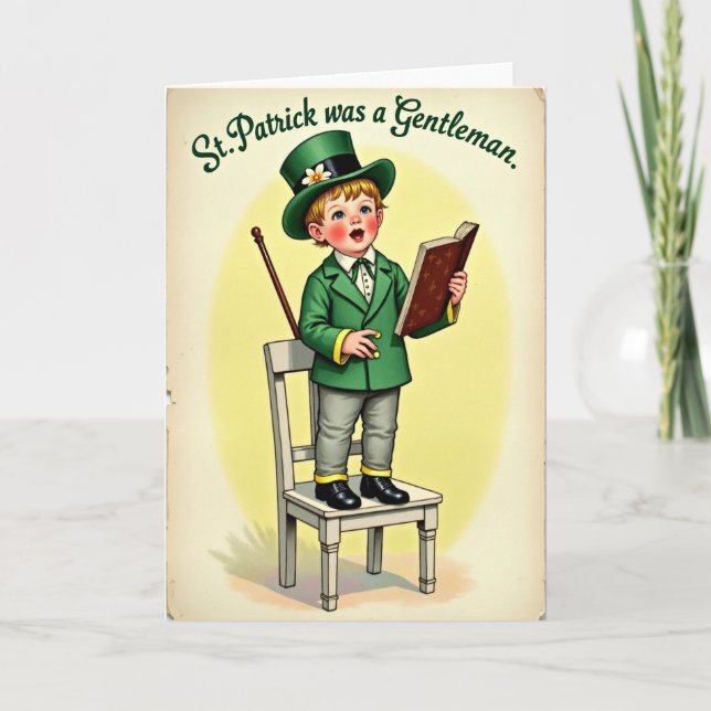 Lucky Lad St Patricks Day Card (Front)