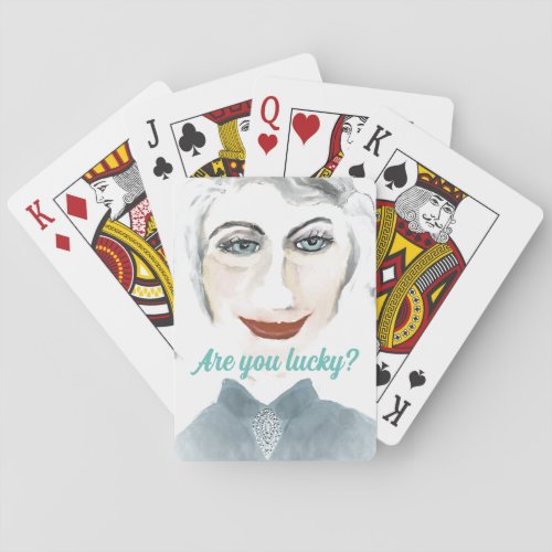 Lucky Lady Luck Fun and Laughs Playing Cards