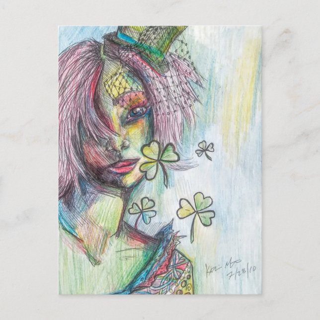 Lucky Lady Postcard (Front)