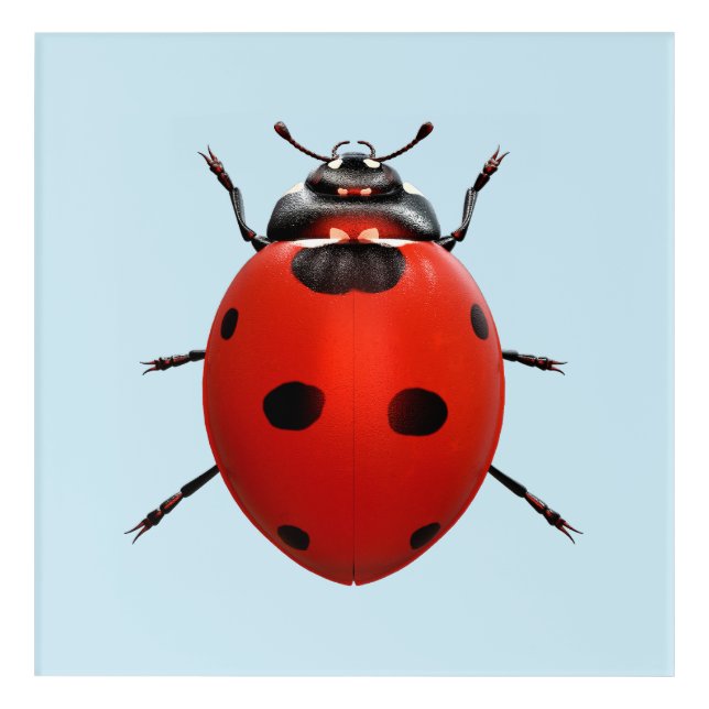 Lucky Ladybug Acrylic Print (Front)