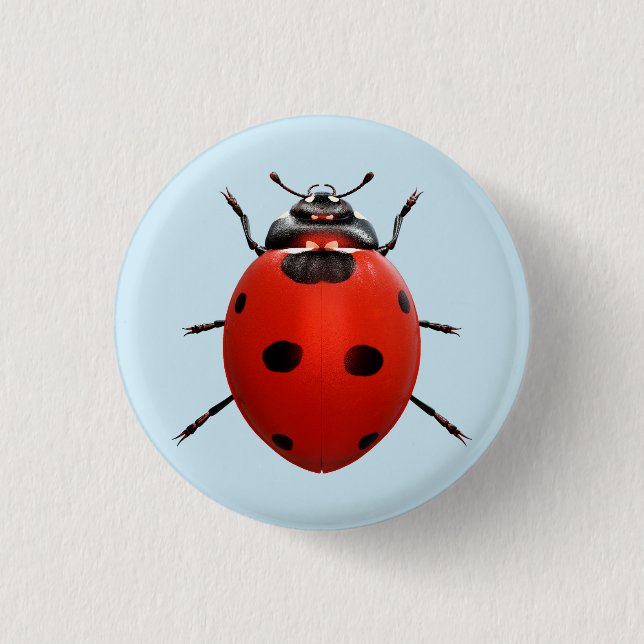 Lucky Ladybug Button (Front)