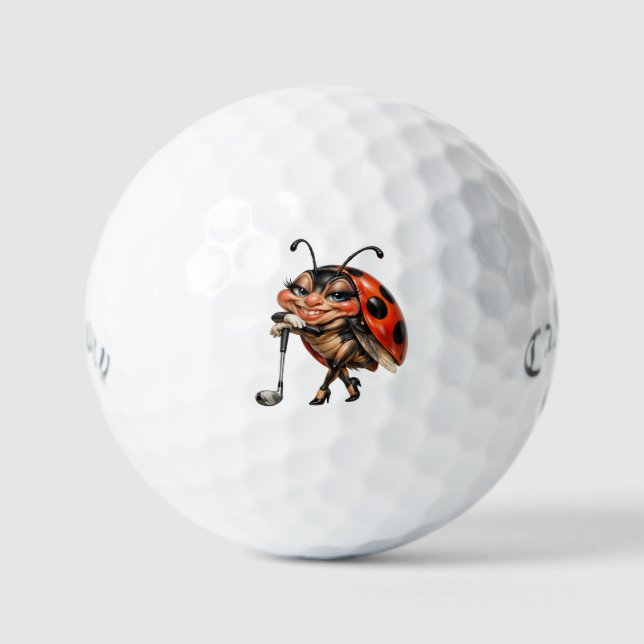 Lucky Ladybug Callaway Supersoft Golf Balls (Front)