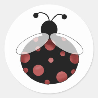 Lucky Ladybug Classic Round Sticker