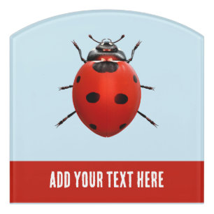 Lucky Ladybug Door Sign