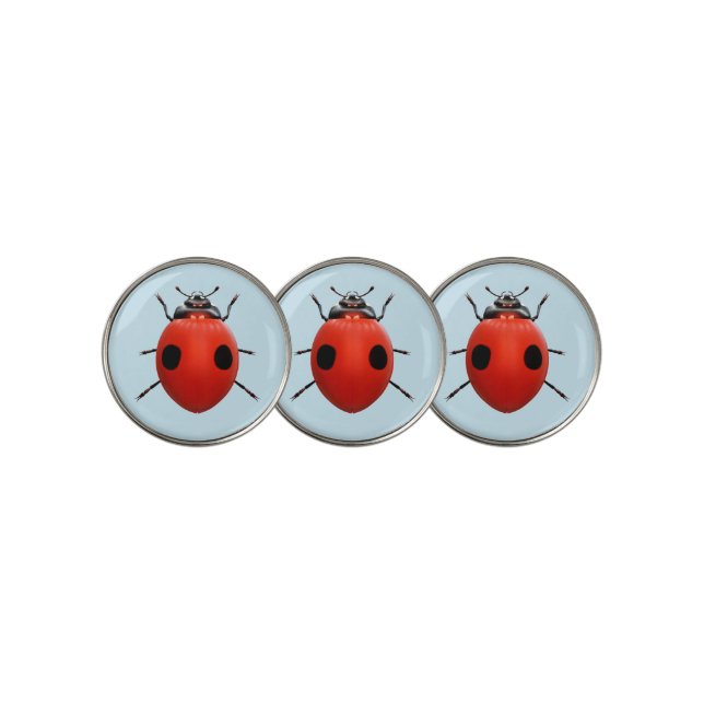 Lucky Ladybug Golf Ball Marker (3 Up)