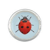 Lucky Ladybug Good Fortune Ring Design (Front)