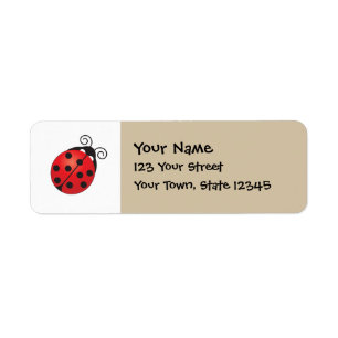 Lucky Ladybug Label