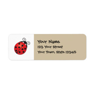 Lucky Ladybug Label