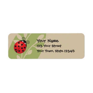 Lucky Ladybug Label
