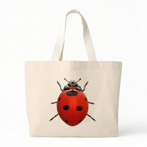 Lucky Ladybug Large Tote Bag