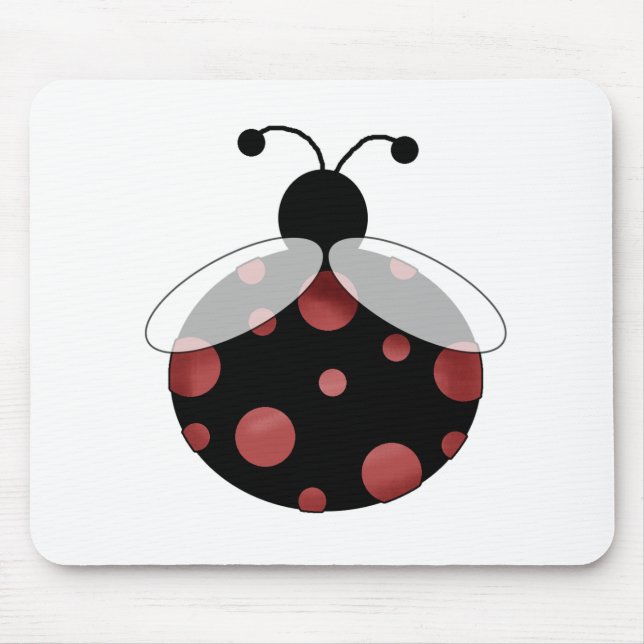 Lucky Ladybug Mouse Pad (Front)