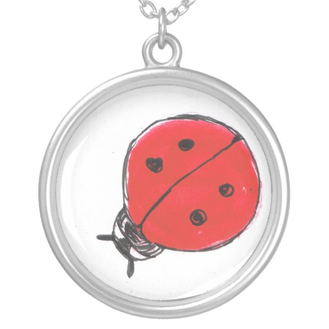 Lucky Ladybug Necklace (Front)