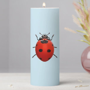 Lucky Ladybug Pillar Candle