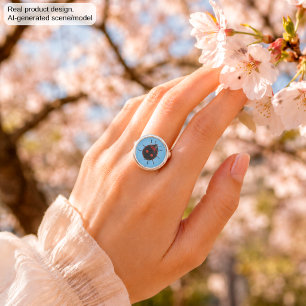 Lucky Ladybug Ring Cute Nature Symbol Jewelry