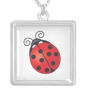 Lucky Ladybug Silver Plated Necklace