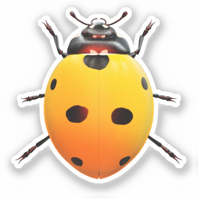 Lucky Ladybug Sticker (Front)