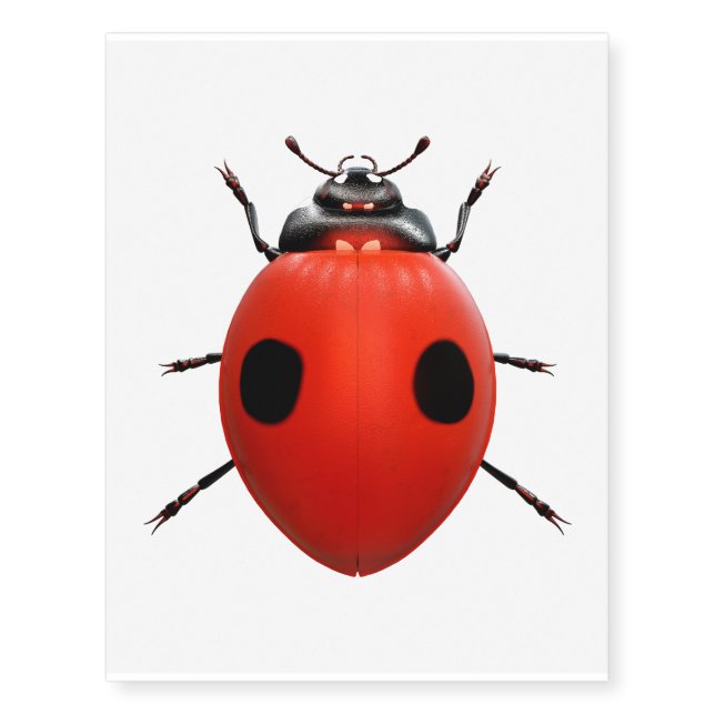Lucky Ladybug Temporary Tattoos (Front)